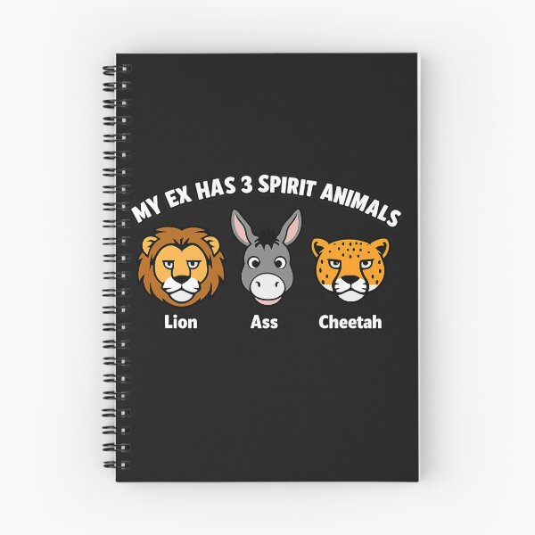 Item preview, My Ex Has 3 Spirit Animals – Lion Ass Cheetah Funny Ex Humor Design designed and sold by Laughprints.