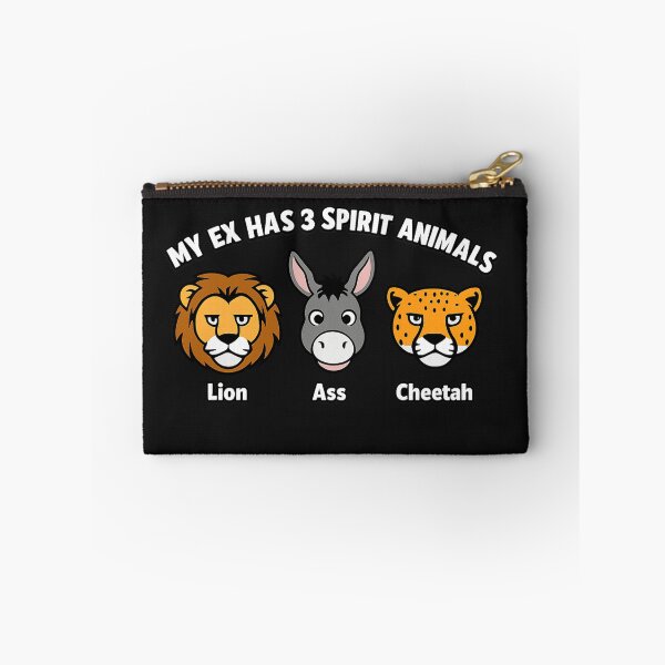 Item preview, My Ex Has 3 Spirit Animals – Lion Ass Cheetah Funny Ex Humor Design designed and sold by Laughprints.