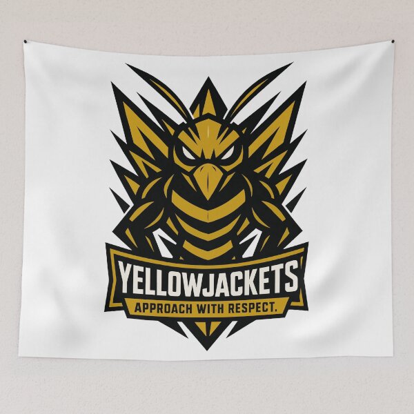 Item preview, Yellowjacket Defensive Wasp Warning designed and sold by WildlifeInc.