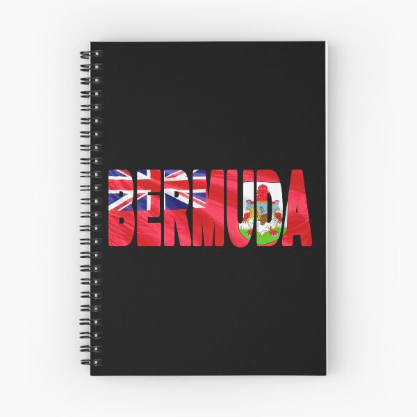 Item preview, BERMUDA - Flag Flying in Wind cut to Letters Souvenir Sticker Shirt designed and sold by Adam Gormley.