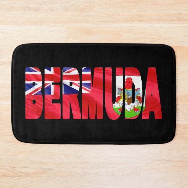 Item preview, BERMUDA - Flag Flying in Wind cut to Letters Souvenir Sticker Shirt designed and sold by Adam Gormley.