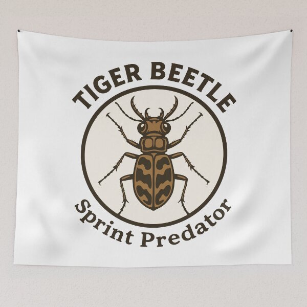 Item preview, Tiger Beetle – Sprint Predator | Fastest Insect Hunter Art designed and sold by WildlifeInc.