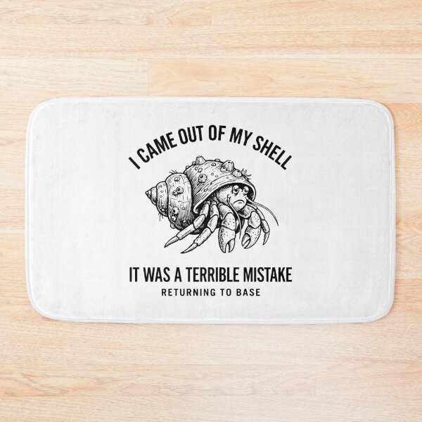 Item preview, Funny Hermit Crab Social Anxiety I Came Out Of My Shell designed and sold by gunaone-design.