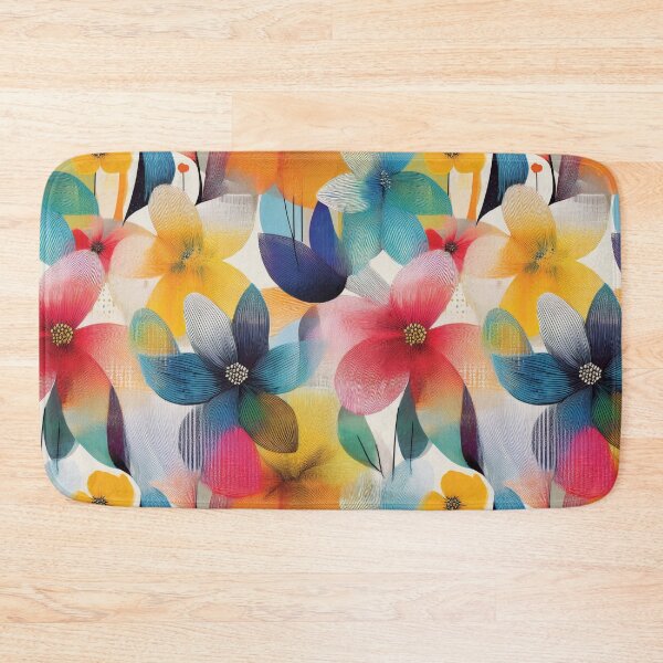 Item preview, Colorful Abstract Floral Pattern designed and sold by DuckyRubin.