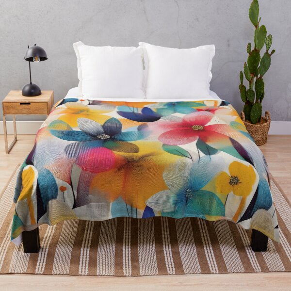 Item preview, Colorful Abstract Floral Pattern designed and sold by DuckyRubin.