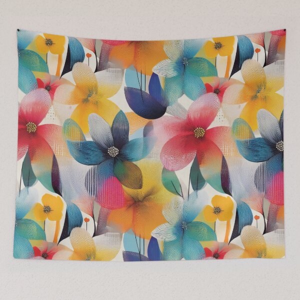 Item preview, Colorful Abstract Floral Pattern designed and sold by DuckyRubin.