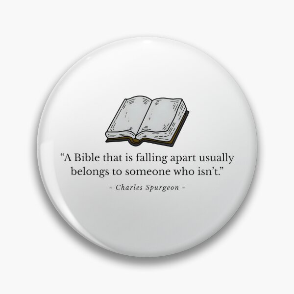 Item preview, Spurgeon Quote - Bible falling apart designed and sold by studiojuju.