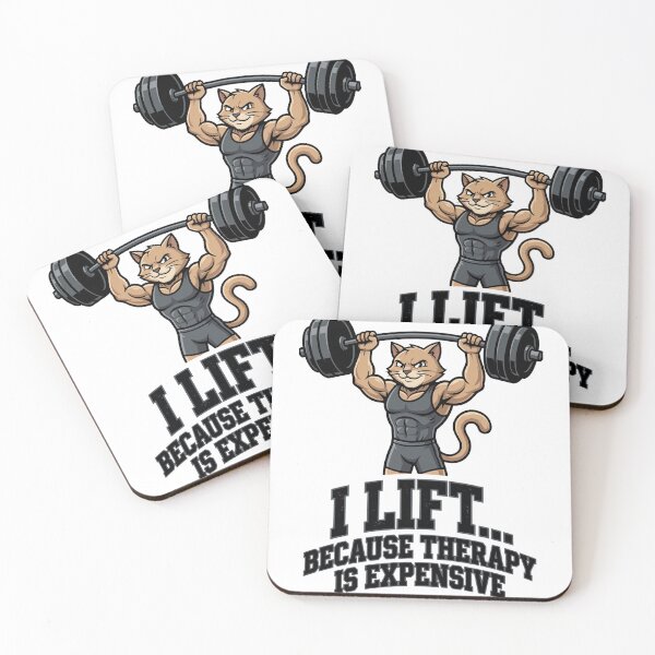 Item preview, Funny Gym Cat – Sarcastic Fitness Humor designed and sold by PG Shop Art.