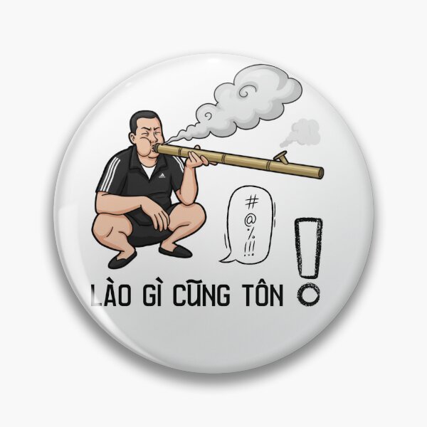 Item preview, Vietnamese Satirical "Thuốc lào" Smoking Guy designed and sold by RosalinesEyes.