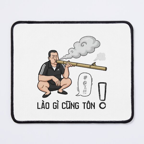 Item preview, Vietnamese Satirical "Thuốc lào" Smoking Guy designed and sold by RosalinesEyes.