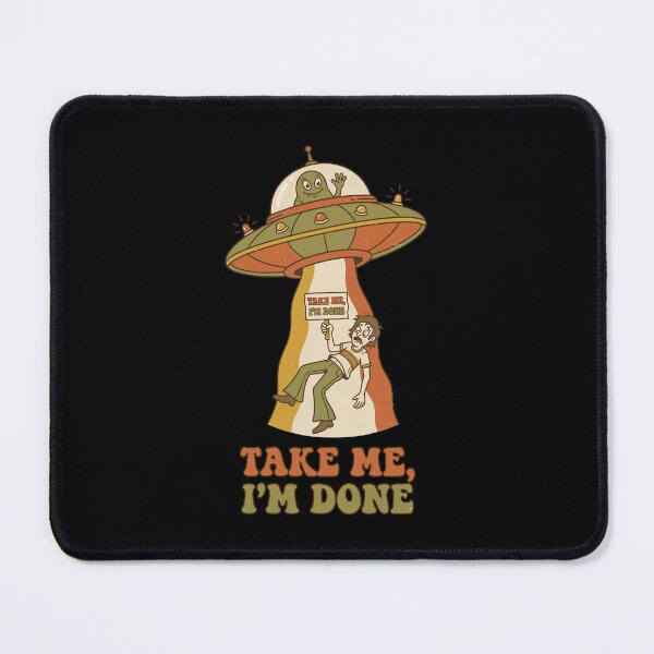 Item preview, Funny UFO Abduction – Retro Sci-Fi Alien Humor designed and sold by PG Shop Art.