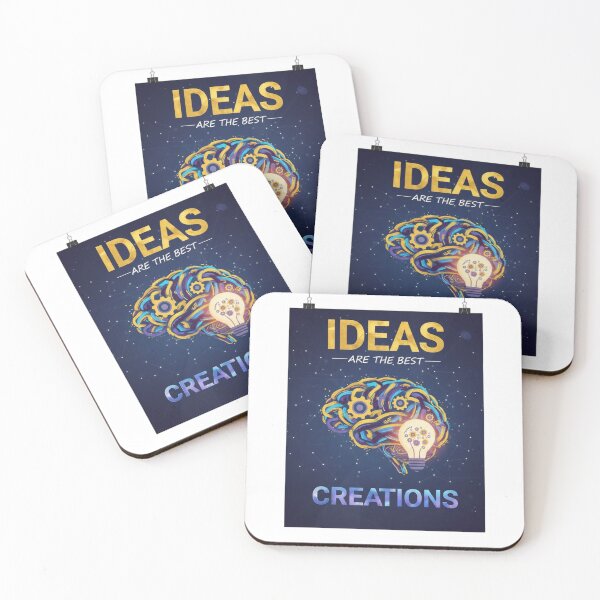 Item preview, Ideas Are the Best – Creative Mind & Innovation Poster designed and sold by Ranrajshop.