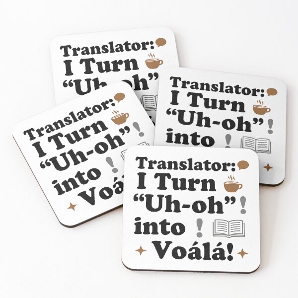 Item preview, Funny Translator Shirt – I Speak Fluent Coffee and Multiple Languages designed and sold by Muzgle.