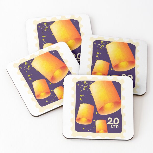 Item preview, Floating Lanterns of Thailand A Magical Festival Captured on a Postage Stamp designed and sold by NOMADIC ART.
