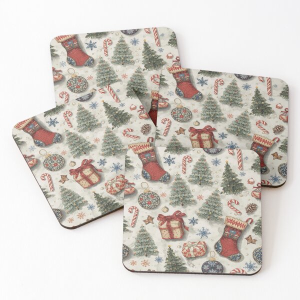 Item preview, Christmas Vintage Retro family Pattern  designed and sold by Artventive.