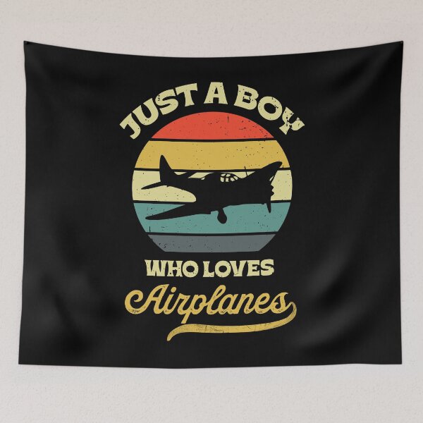 Item preview, Boy Who Loves Airplanes Vintage Tee designed and sold by LarryMBrown.