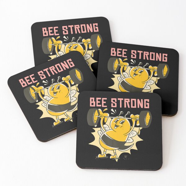 Item preview, Bee Strong Bee Pun Bumblebee designed and sold by pradasdemtrep.