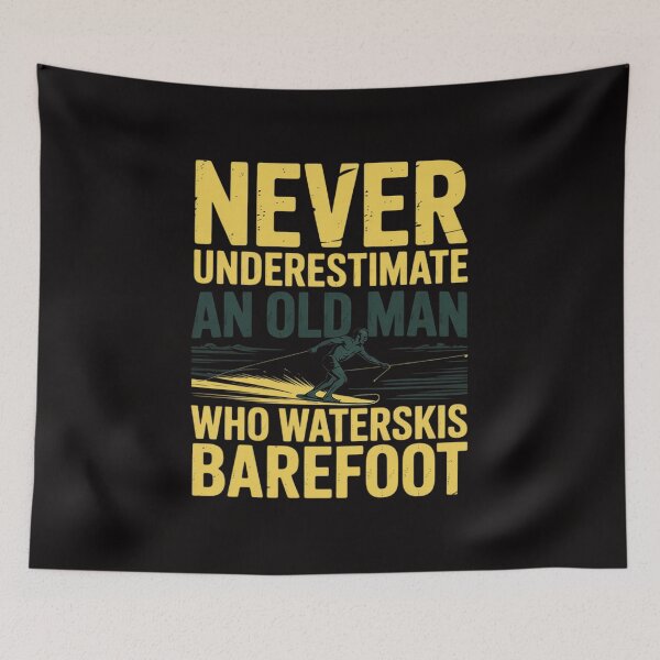Item preview, Waterskiiing - An Old Man Who Waterskis Barefoot designed and sold by chaeningplan.