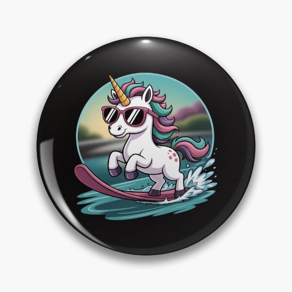 Item preview, Waterski Girl Waterskier Unicorn Waterski designed and sold by chaeningplan.