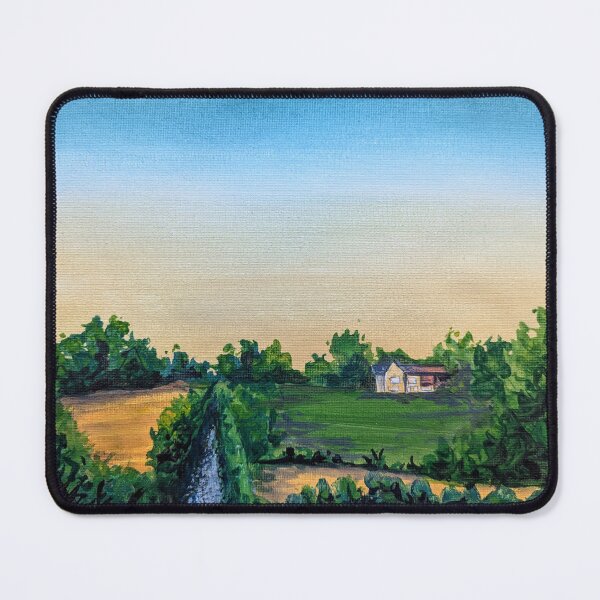 Item preview, Farmhouse under summer sky designed and sold by Art-By-Rosalind.