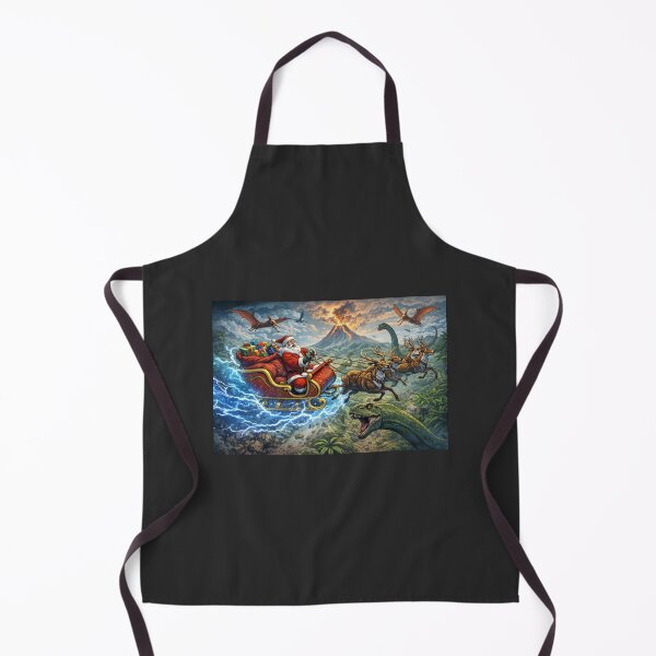 Item preview, Santa vs. Dinosaurs – Time Traveling Santa in the Jurassic Period designed and sold by RollFuzzy.