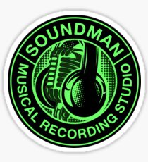 Green Soundman Sticker