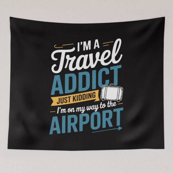 Item preview, Vacation & Extreme Travelers Gifts Travel Addict on My Way to the Airport World Tour 2025 designed and sold by teltvitossuilea.