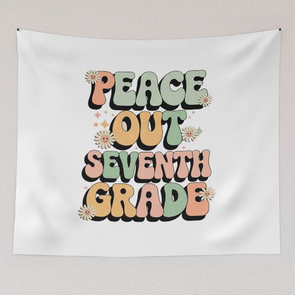 Item preview, Peace Out Seventh Grade Cute Groovy Last Day of 7th Grade designed and sold by Catharsiscath.