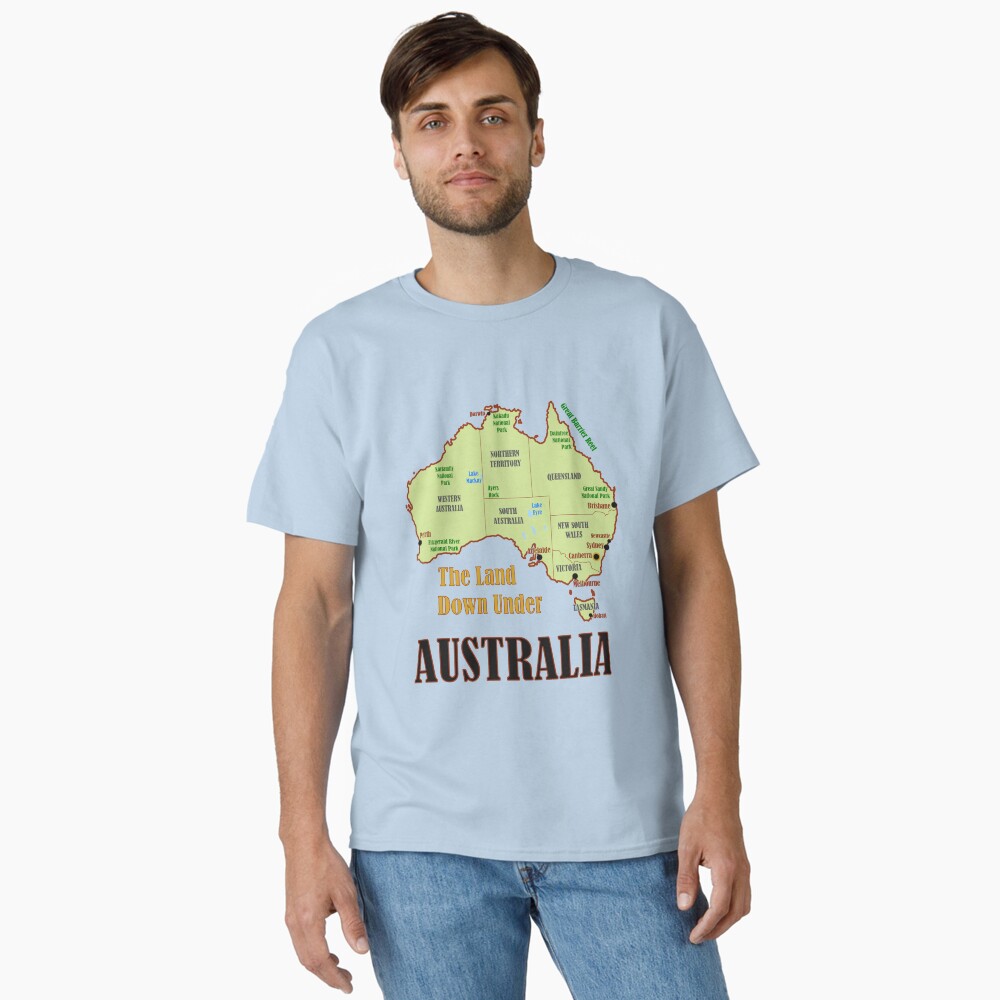 Australia Map Photographic Print