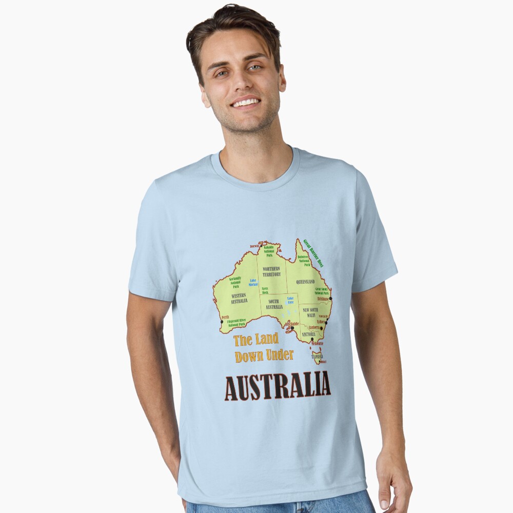 Australia Map Photographic Print