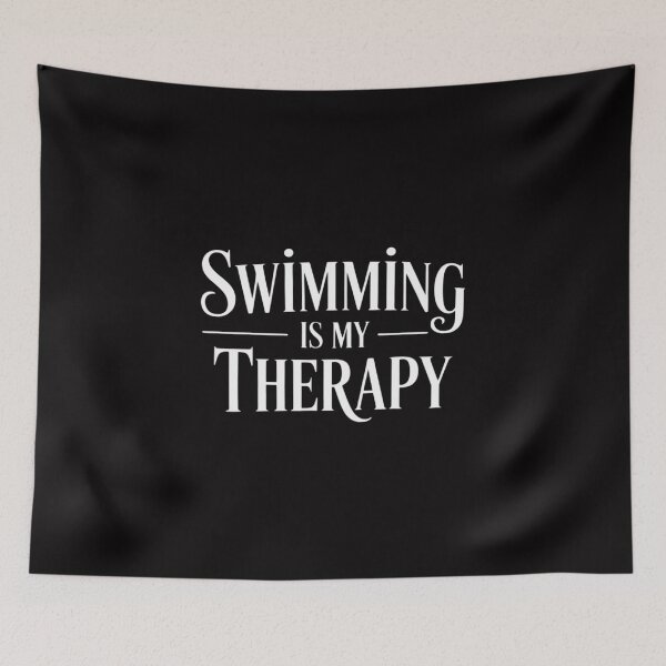 Item preview, Swimming Is My Therapy, Swim Lover Swimmer Gifts designed and sold by teltvitossuilea.