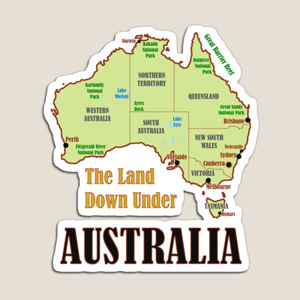 Item preview, Australia Map designed and sold by Beery.