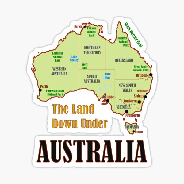 Item preview, Australia Map designed and sold by Beery.