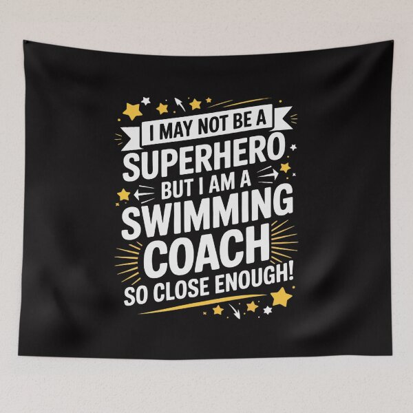 Item preview, Swimming Coach Gift Idea Superhero Swimming designed and sold by teltvitossuilea.