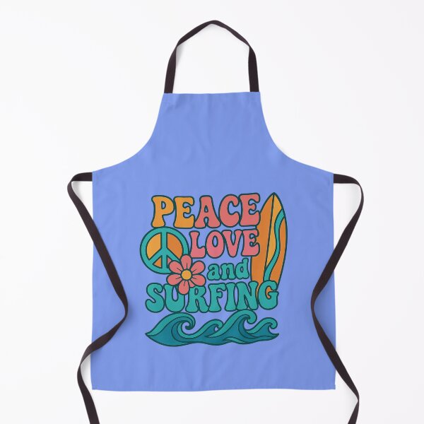 Item preview, Peace, Love and Surfing - colourful retro designed and sold by Andykinoz.