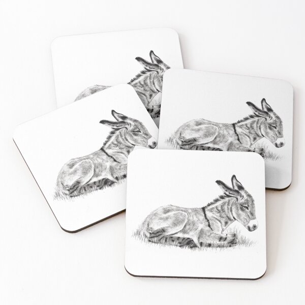 Item preview, Drawing of a reclining donkey - graphite version designed and sold by SylvieG18.