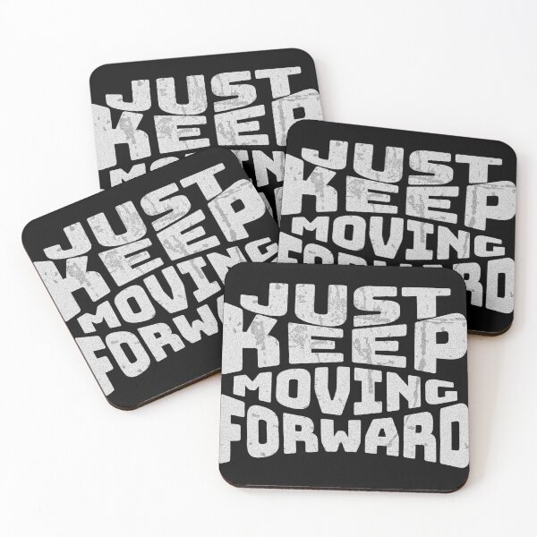 Item preview, Just Keep Moving Forward Christian Faith Motivation Typography designed and sold by FFPrints.
