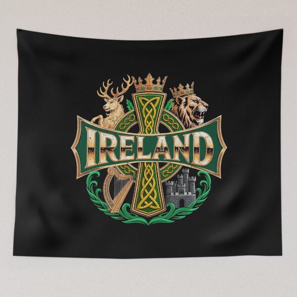 Item preview, Celtic cross and Shamrock. St.Patrick's Day designed and sold by PrettyInk.
