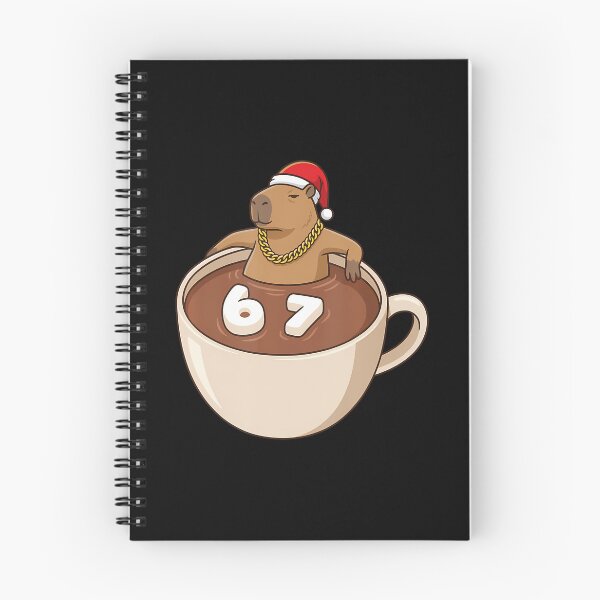 Aperçu de l'œuvre Guimauve au chocolat chaud et capybara de Noël créée et vendue par pradasdemtrep.