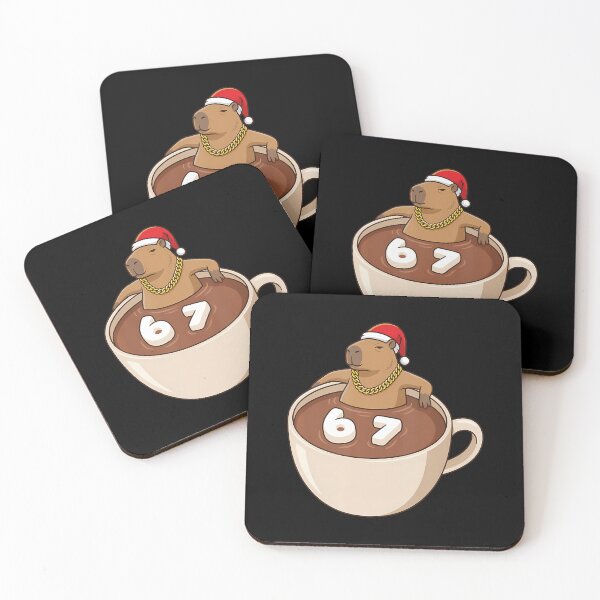 Item preview, Christmas Capybara Hot Cocoa Marshmallow designed and sold by pradasdemtrep.