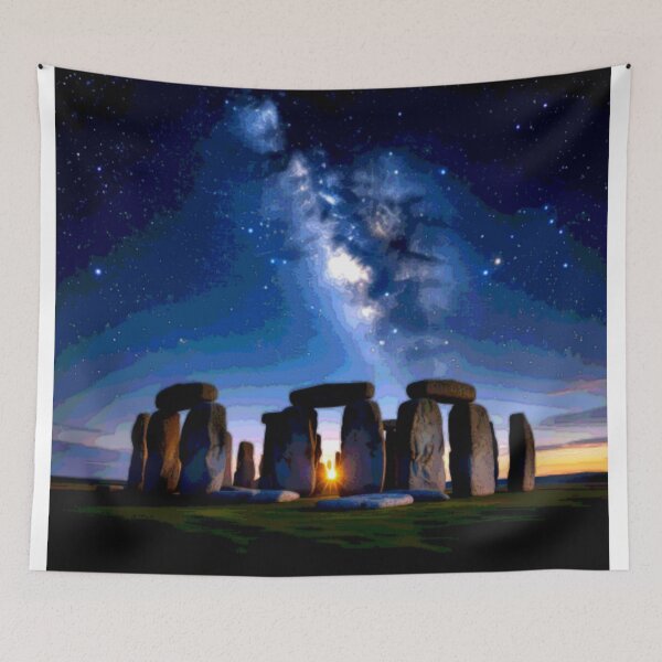 Item preview, stonehenge dark light contour colorful abstract design designed and sold by SmashingDeals.