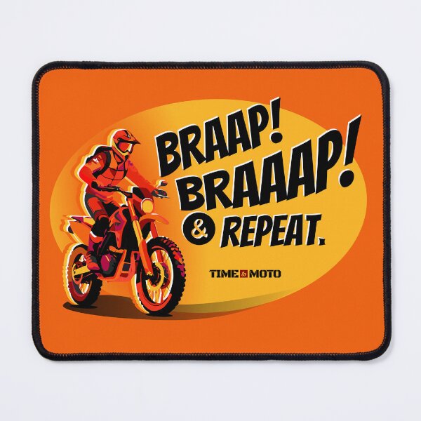 Item preview, BRAAP BRAAAP & Repeat Dirt Bike Graphic – Motocross Moto Lifestyle Art designed and sold by TIMEtoMOTO.