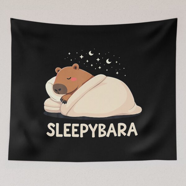 Item preview, Sleepybara Capybara Pajamas Sleep designed and sold by pradasdemtrep.