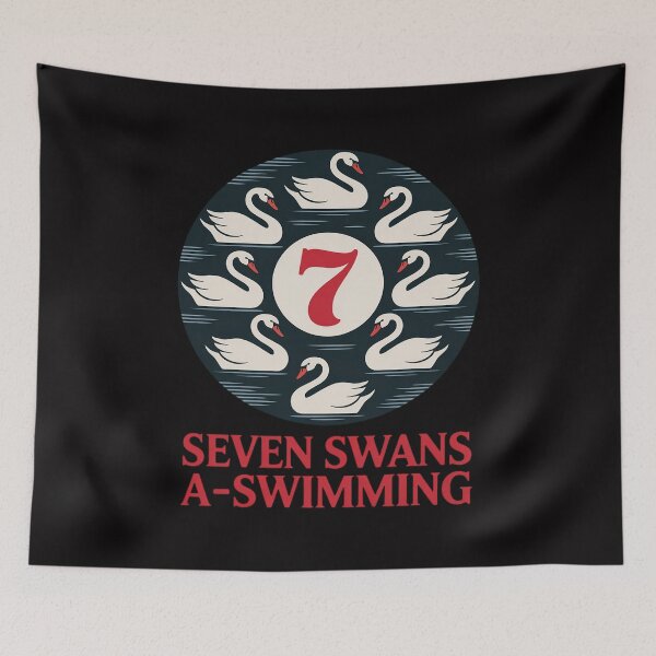 Item preview, Seven Swans A-Swimming  Song 12 Days Christmas designed and sold by berniceschm.