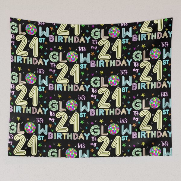 Item preview, It's My 21st Birthday 21 Year Old Disco Ball Glowing 80s designed and sold by jakaun.