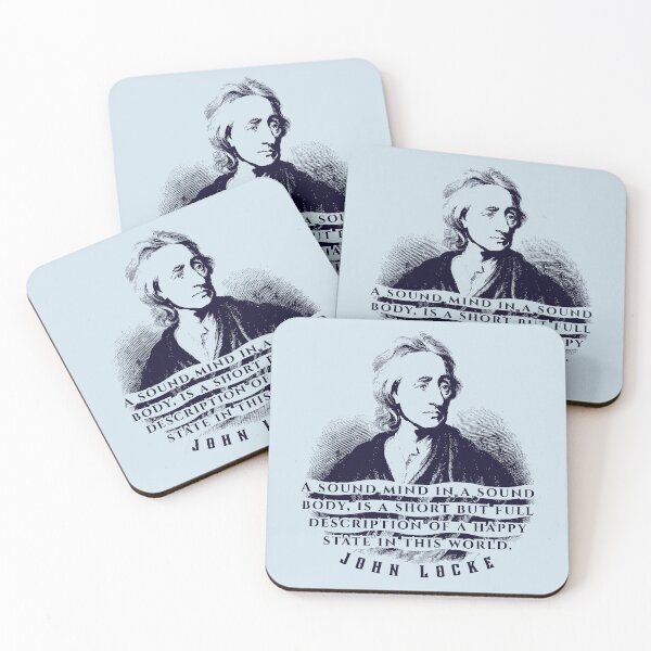 Item preview, John Locke quote: A sound mind in a sound body, is a short but full description of a happy state in this world. designed and sold by artbleed.