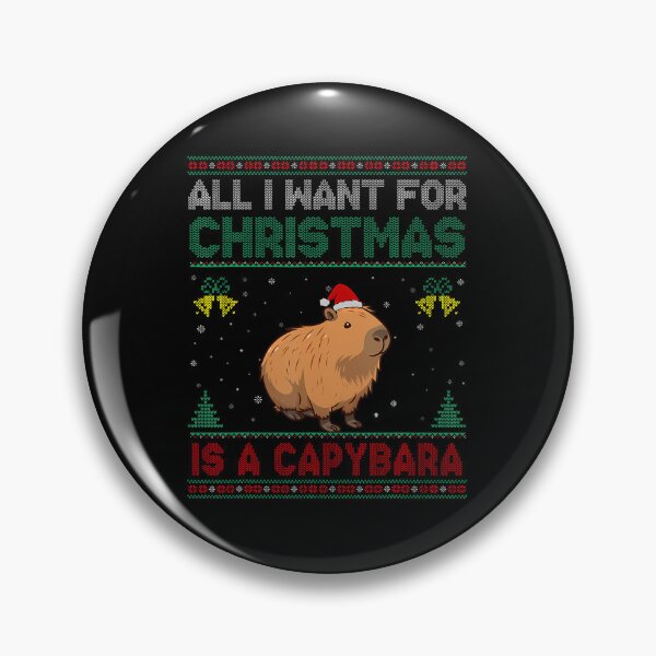 Aperçu de l'œuvre Tout ce que je veux pour Noël, c'est un capybara créée et vendue par pradasdemtrep.