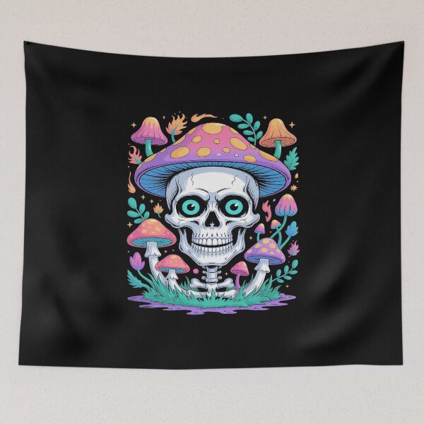 Item preview, Mushroom Rave Colourful Abstract Goa Trance Music designed and sold by skanderio.