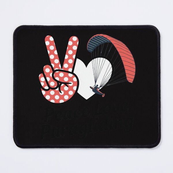 Item preview, Peace Love Paragliding Peace Hand Sign Paragliding Lover designed and sold by berniceschm.