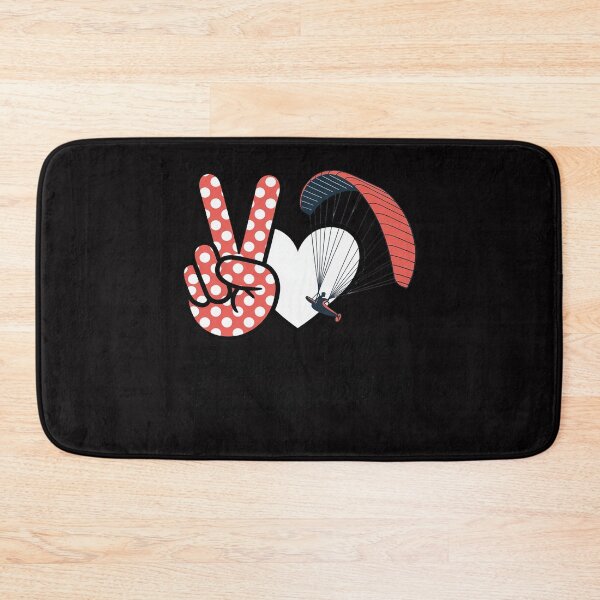 Item preview, Peace Love Paragliding Peace Hand Sign Paragliding Lover designed and sold by berniceschm.